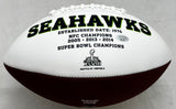 Steve Largent Autographed Seattle Seahawks White Logo Football "HOF 95" MCS Holo Stock #112483