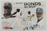 2002 Fleer Barry Bonds Auto 267/2001 4-X MVP Jumbo Card 327/2000