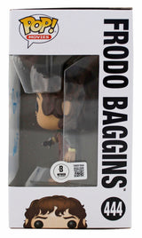 Elijah Wood LOTR "Frodo" Signed #444 Alt Funko Pop Figure w/ Blue Sig BAS Wit