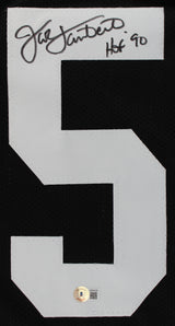 Jack Lambert "HOF 90" Authentic Signed Black Pro Style Jersey BAS Witnessed