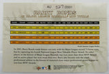 2002 Fleer Barry Bonds Auto 267/2001 4-X MVP Jumbo Card 327/2000
