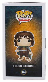 Elijah Wood LOTR "Frodo" Signed #444 Alt Funko Pop Figure w/ Blue Sig BAS Wit