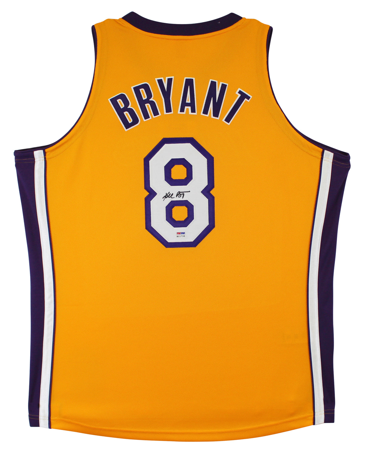 Lakers Kobe Bryant Signed Yellow M&N 1999-00 HWC Authentic Jersey PSA #B11736