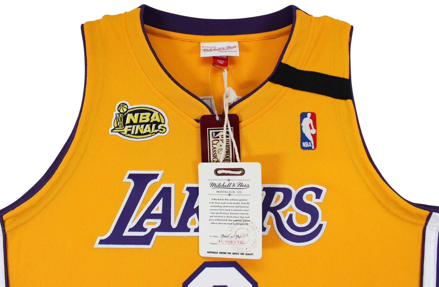 Lakers Kobe Bryant Signed Yellow M&N 1999-00 HWC Authentic Jersey PSA #B11736