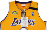 Lakers Kobe Bryant Signed Yellow M&N 1999-00 HWC Authentic Jersey PSA #B11736