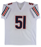 Dick Butkus Authentic Signed White Pro Style Jersey Autographed BAS Witnessed