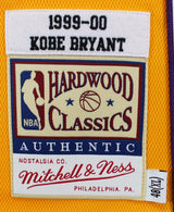Lakers Kobe Bryant Signed Yellow M&N 1999-00 HWC Authentic Jersey PSA #B11736