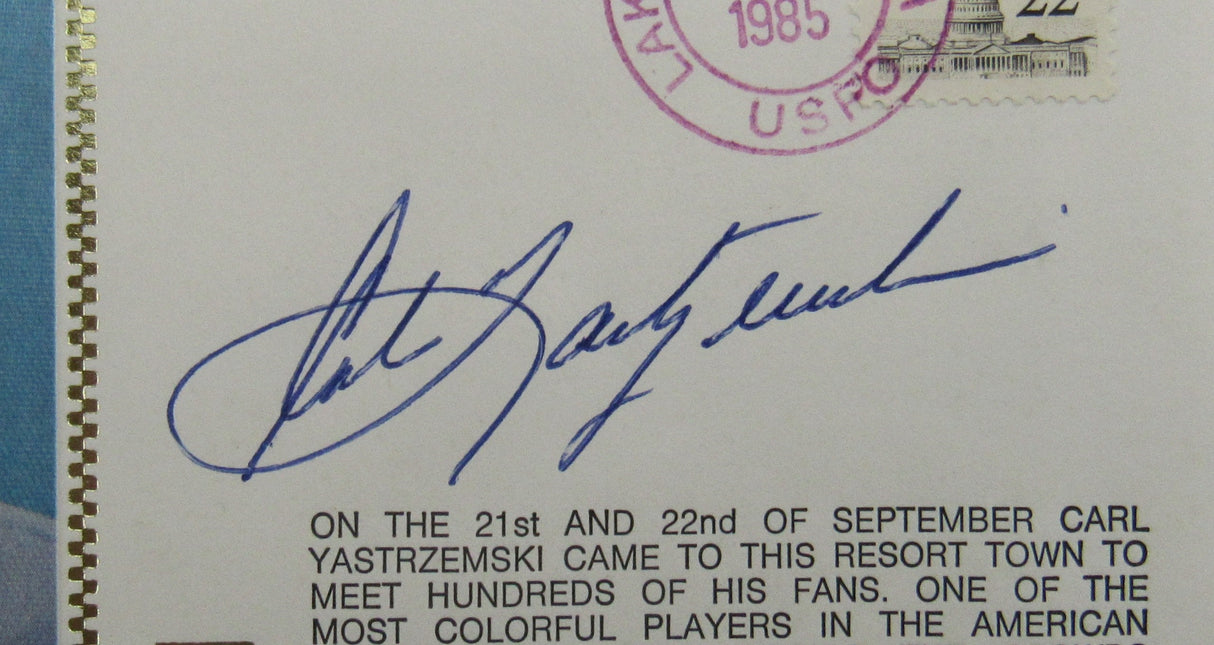 Carl Yastrzemski Signed Cachet Auto Envelope JSA CS78654