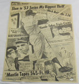 Mickey Mantle Signed 23x28 Vintage Poster JSA BB04726
