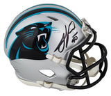 Panthers Julius Peppers Authentic Signed Speed Mini Helmet w/ Case BAS Witnessed