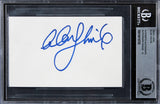 Alan Thicke Growing Pains Authentic Signed 3x5 Index Card Auto 10! BAS Slabbed