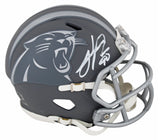 Panthers Julius Peppers Authentic Signed Slate Speed Mini Helmet BAS Witnessed