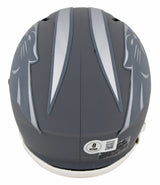 Panthers Julius Peppers Authentic Signed Slate Speed Mini Helmet BAS Witnessed