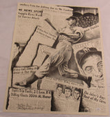 Joe DiMaggio Signed 23x28 Vintage Poster JSA BB04725