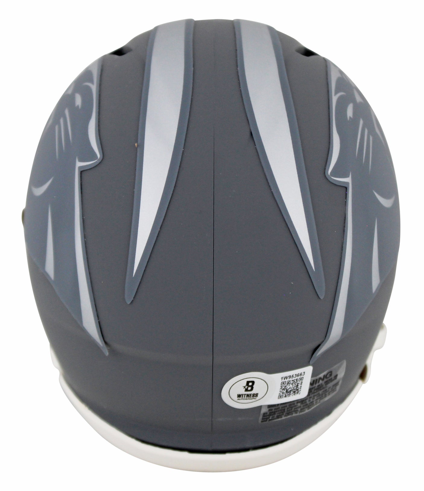 Panthers Julius Peppers Signed Slate Speed Mini Helmet W/ Case BAS Witnessed