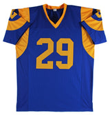 Eric Dickerson "HOF 99" Authentic Signed Blue Pro Style Jersey BAS Witnessed 1