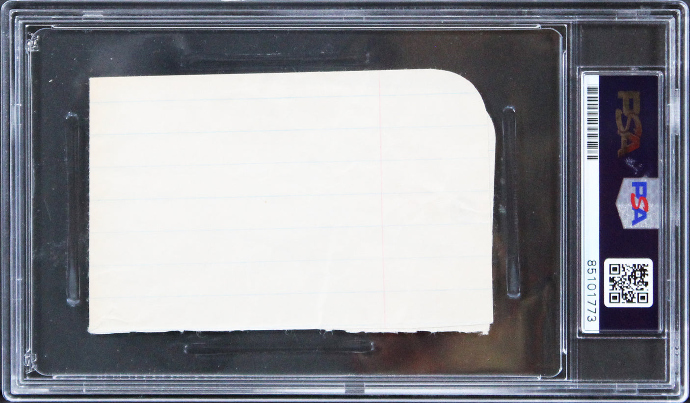 Walt Disney Authentic Signed 2.75x4.25 Cut Signature Sears LOA & PSA/DNA Slabbed