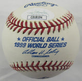 Jeff Nelson Signed Auto Rawlings 1999 World Series Baseball JSA CD18194