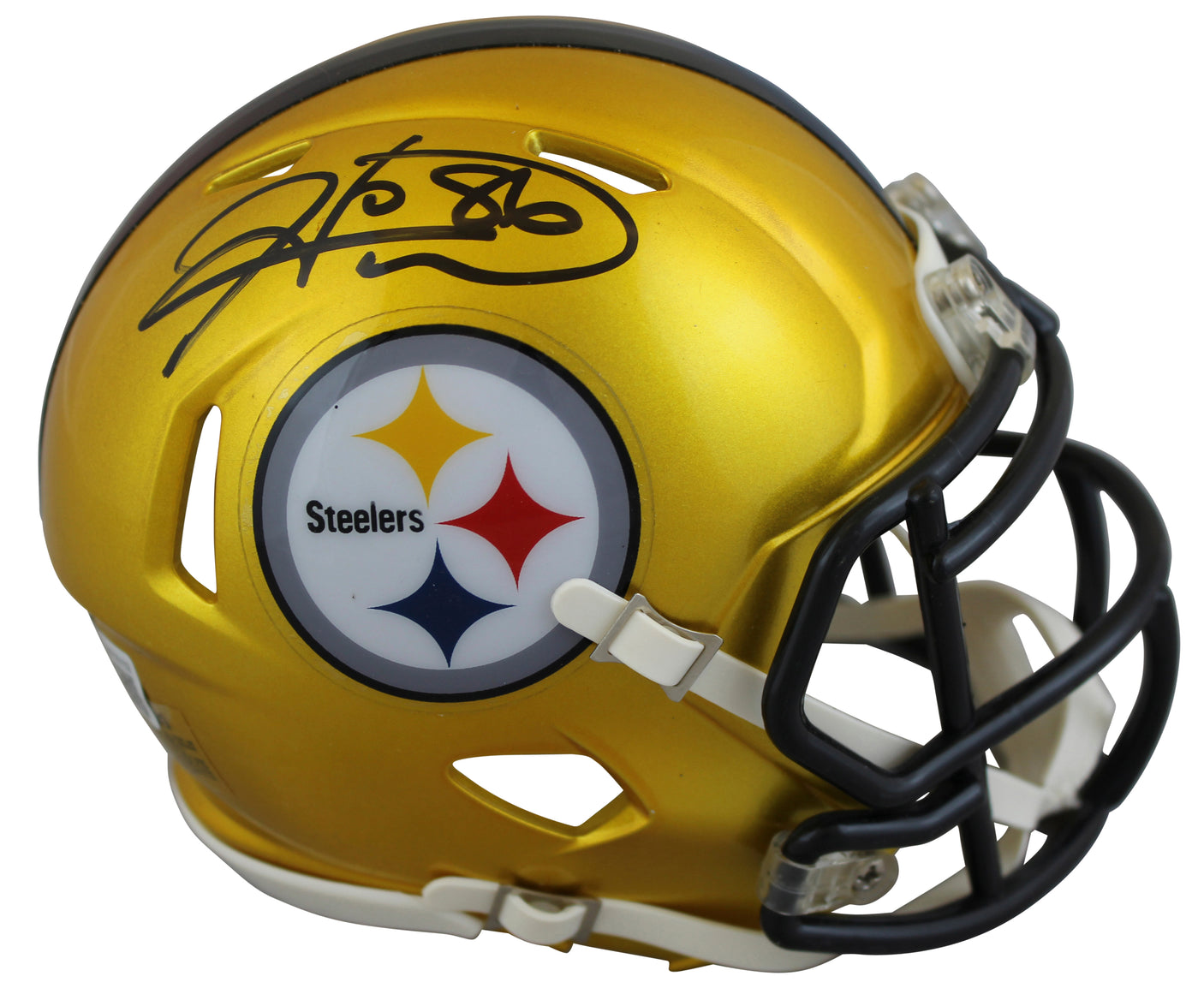 Steelers Hines Ward Authentic Signed Flash Speed Mini Helmet W/ Case BAS Witness