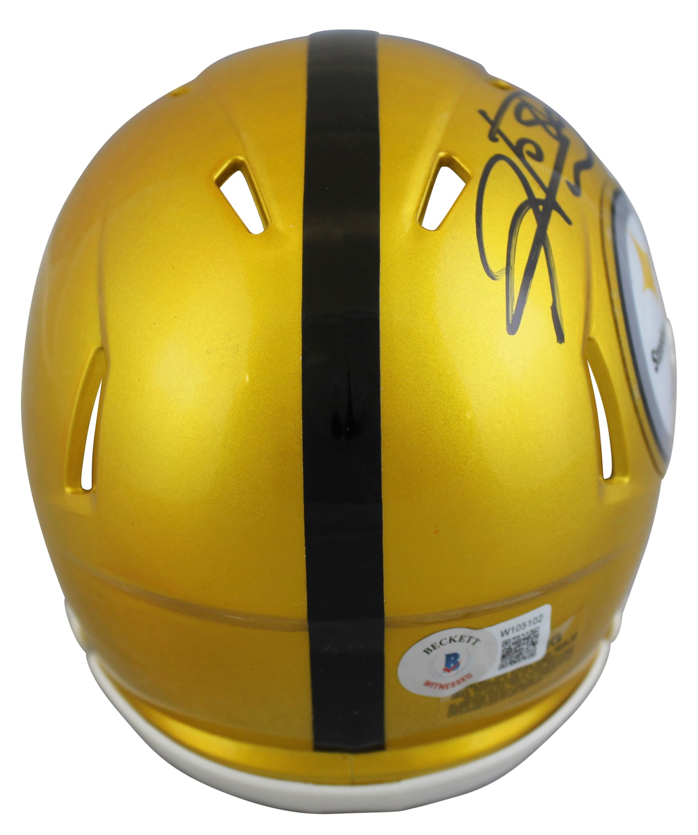 Steelers Hines Ward Authentic Signed Flash Speed Mini Helmet W/ Case BAS Witness