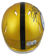 Steelers Hines Ward Authentic Signed Flash Speed Mini Helmet W/ Case BAS Witness
