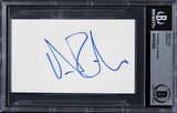 Adam Rich Eight Is Enough Authentic Signed 3x5 Index Card BAS Slabbed