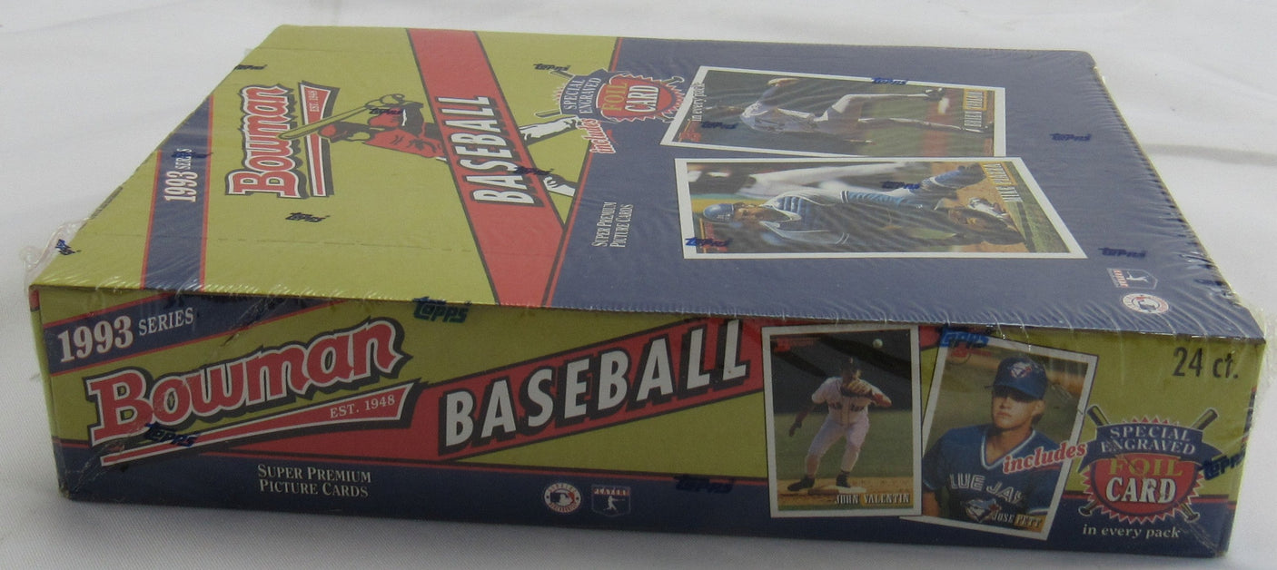 1993 Bowman Baseball Factory Sealed Hobby Wax Box 24 Packs Derek Jeter Rookie RC