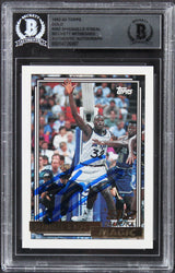 Lakers Shaquille O'Neal Signed 1992 Topps Gold #362 Rookie Card BAS Slabbed