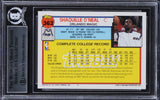 Lakers Shaquille O'Neal Signed 1992 Topps Gold #362 Rookie Card BAS Slabbed
