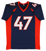 John Lynch Authentic Signed Navy Blue Pro Style Jersey Autographed BAS Witnessed