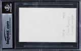 Adam Duritz Counting Crows Authentic Signed 3x5 Index Card BAS Slabbed