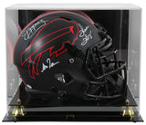 Bills (3) Kelly, Thomas & Reed Signed Eclipse F/S Speed Rep Helmet w/ Case JSA