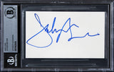 Jackson Browne Musician Authentic Signed 3x5 Index Card Autographed BAS Slab 2