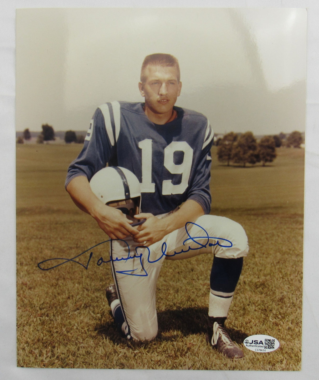 Johnny Unitas Signed 8x10 Photo JSA CS78650