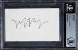 Jeff Bridges The Big Lebowski Authentic Signed 3x5 Index Card BAS Slabbed 2