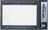Jeff Bridges The Big Lebowski Authentic Signed 3x5 Index Card BAS Slabbed 2