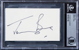Jeremy Irons Dead Ringers Authentic Signed 3x5 Index Card BAS Slabbed