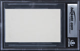 Jeremy Irons Dead Ringers Authentic Signed 3x5 Index Card BAS Slabbed