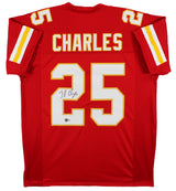 Jamaal Charles Authentic Signed Red Pro Style Jersey BAS Witnessed