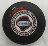 Martin Brodeur Signed Auto Puck Steiner Hologram 018418