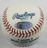 Carl Yastrzemski Jim Rice Jason Varitek Multi Signed Auto Rawlings Baseball Steiner Hologram