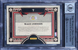 Lakers Magic Johnson Signed 2009 Crown Royale LL #7 Card Auto 10! BAS Slabbed