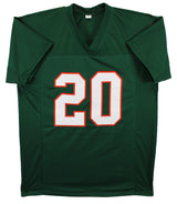 Miami Ed Reed Authentic Signed Green Pro Style Jersey BAS Witnessed