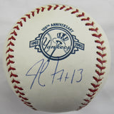 Jim Leyritz Signed Auto Rawlings Yankees Baseball Steiner Hologram