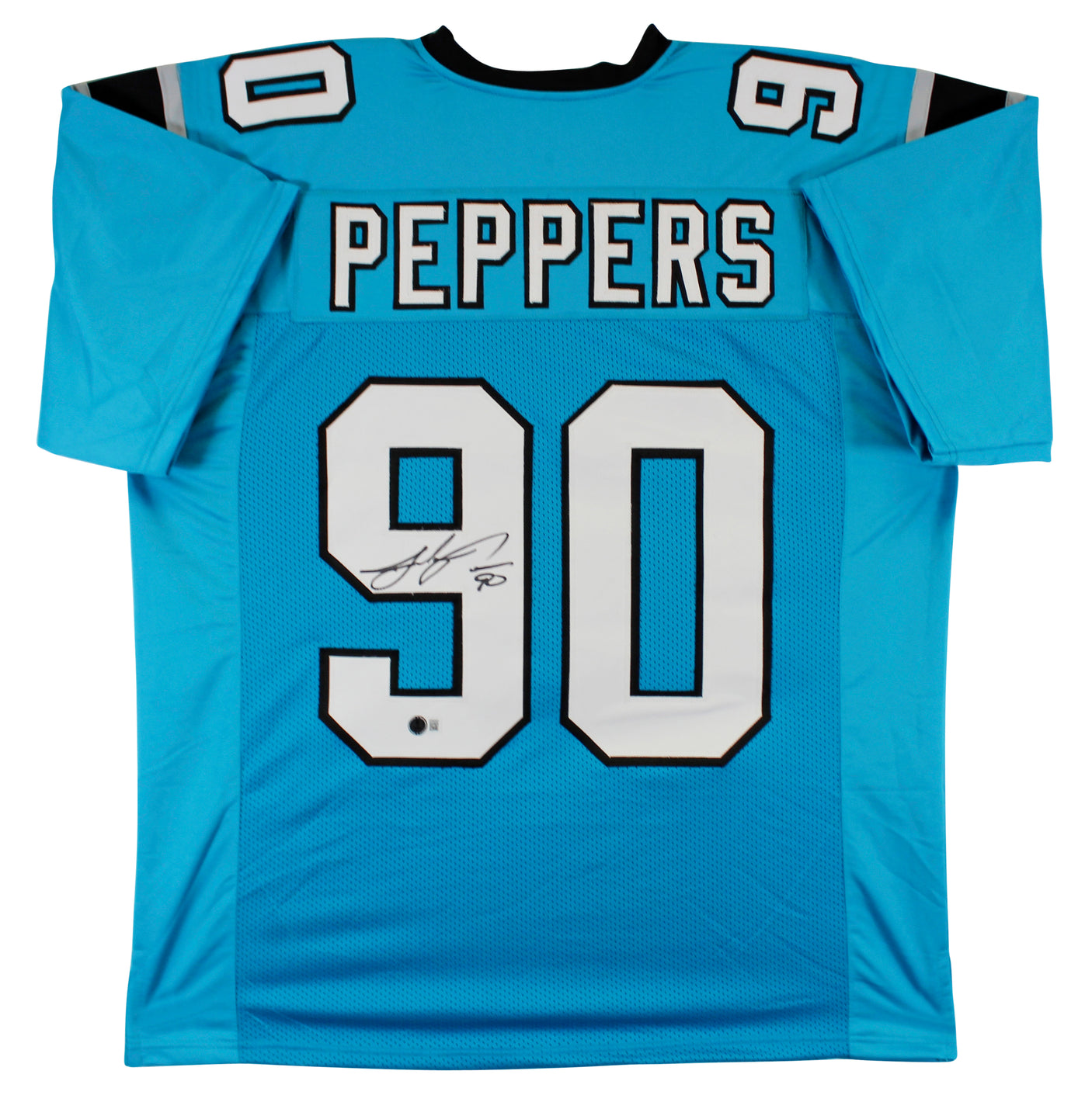 Julius Peppers Authentic Signed Blue Pro Style Jersey Autographed BAS Witnessed