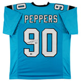 Julius Peppers Authentic Signed Blue Pro Style Jersey Autographed BAS Witnessed
