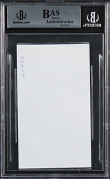 Common "Love" Authentic Signed 3x5 Index Card Autographed BAS Slabbed