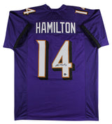 Kyle Hamilton Authentic Signed Purple Pro Style Jersey Autographed BAS Witnessed