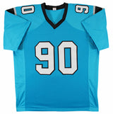 Julius Peppers Authentic Signed Blue Pro Style Jersey Autographed BAS Witnessed