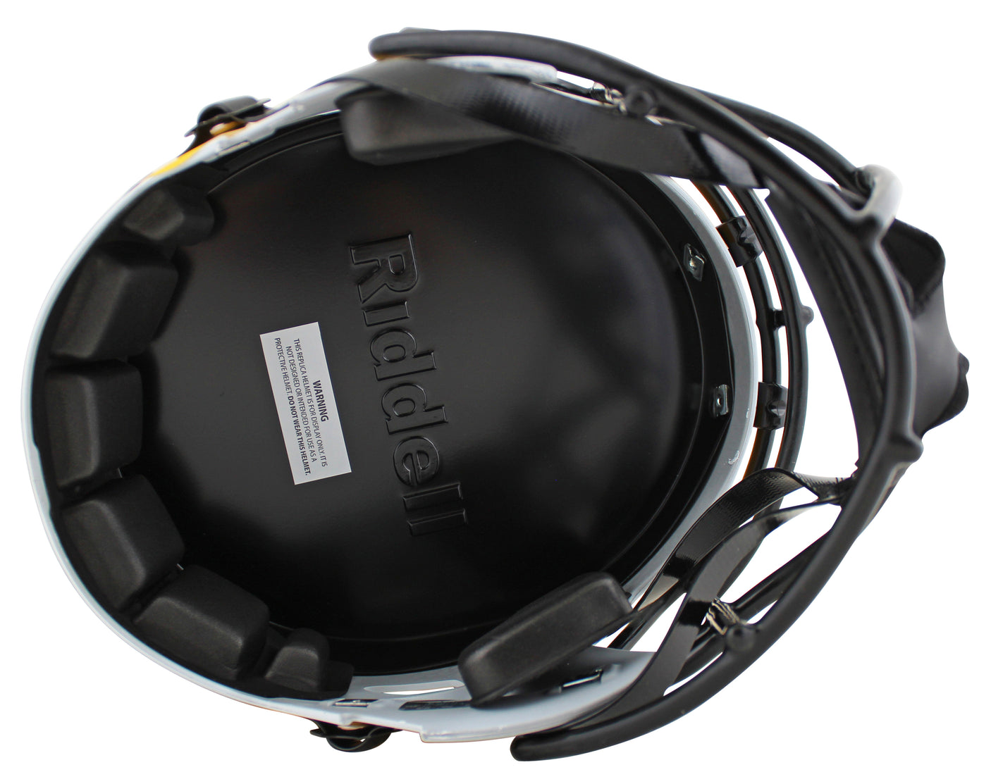 Rams Marshall Faulk Signed Lunar Full Size Speed Rep Helmet BAS Witnessed